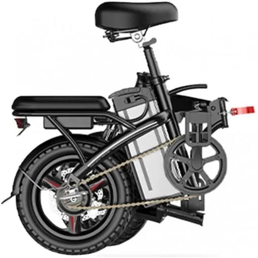 SALE & CLEARANCE Folding Electric Bike, 250W Electric Bike Suitable for Adults and Teenagers Removable Battery Fat Tire Electric Bike Beach Snow Bicycle, Best Fathers Mothers Lovers (Black) - Image 4