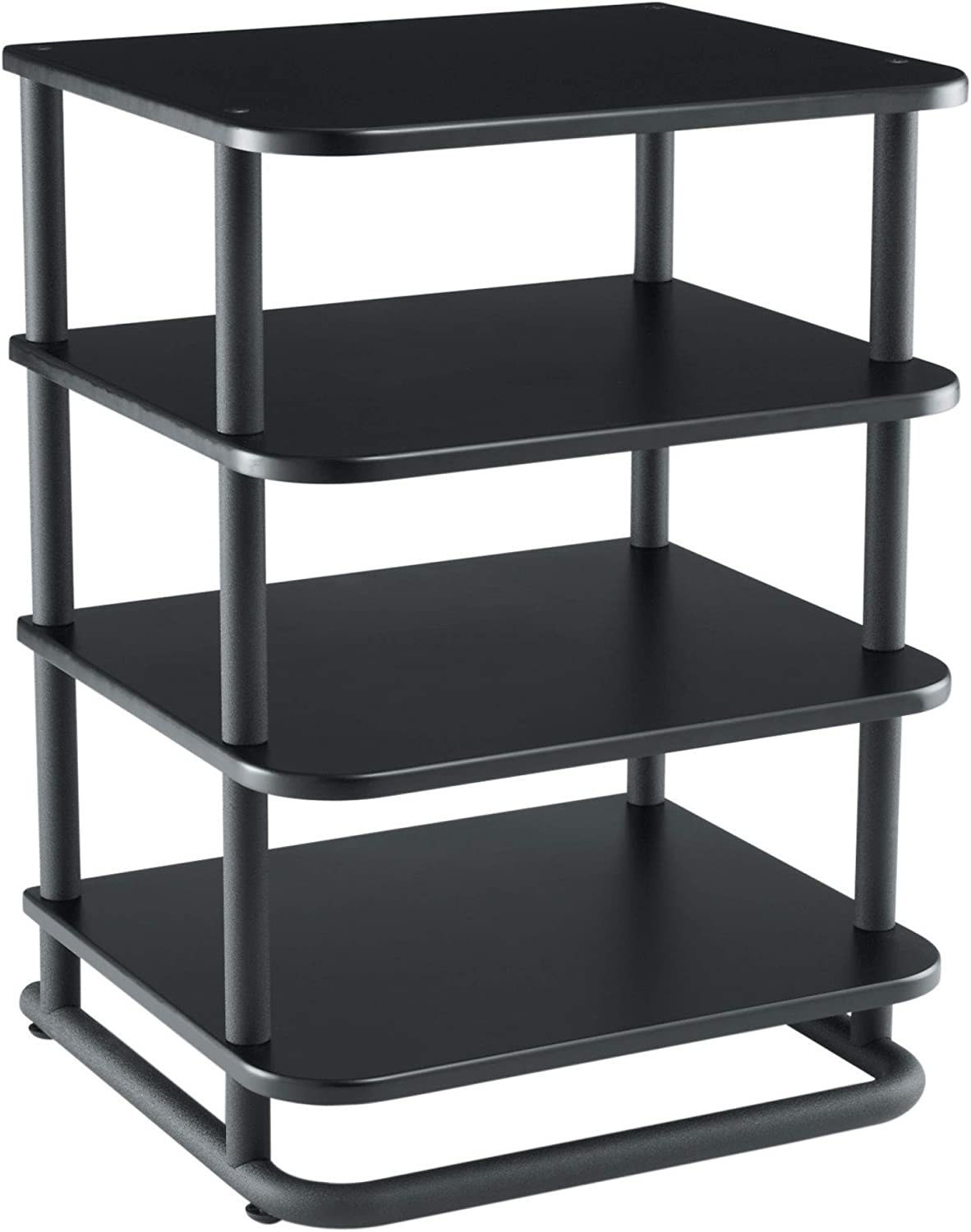 Sanus AV Media Stand with Built-in Cable Mangement & Adjustable Feet – Heavy Duty Design Holds 400lbs of Audio/Video Components – Features Simple 15-Minute Install & Includes All Hardware